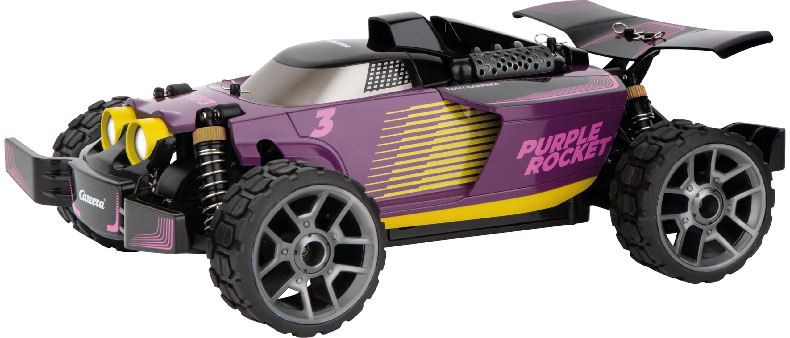 CARRERA 370183025 – RC Purple Rocket PX mit 50 km/h, Allrad & Öldämpfer