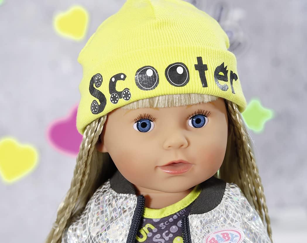 BABY born Deluxe Scooter Outfit – Bekleidungsset für 43 cm Puppen