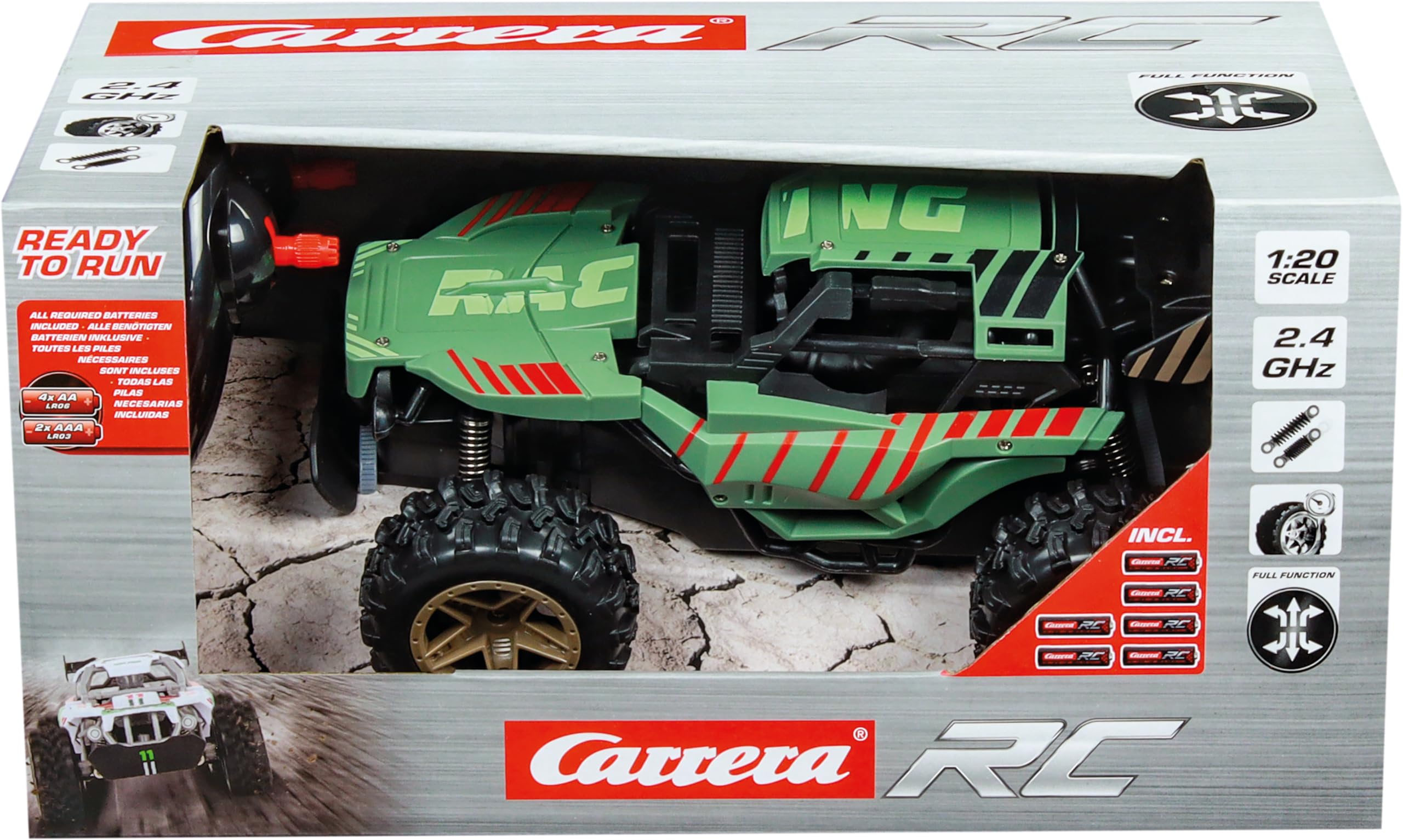 CARRERA 370200004 – RC Mountain Racer 2,4GHz mit Vollfederung