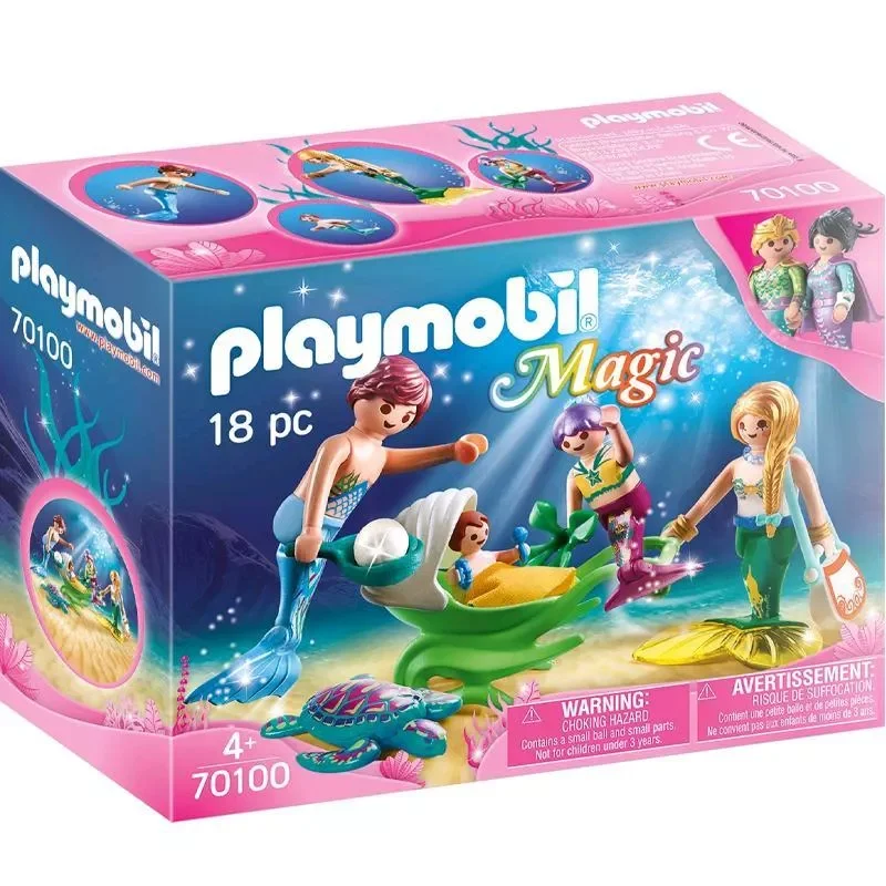 PLAYMOBIL_70100_Familie_Mit_Muschelkinderwagen