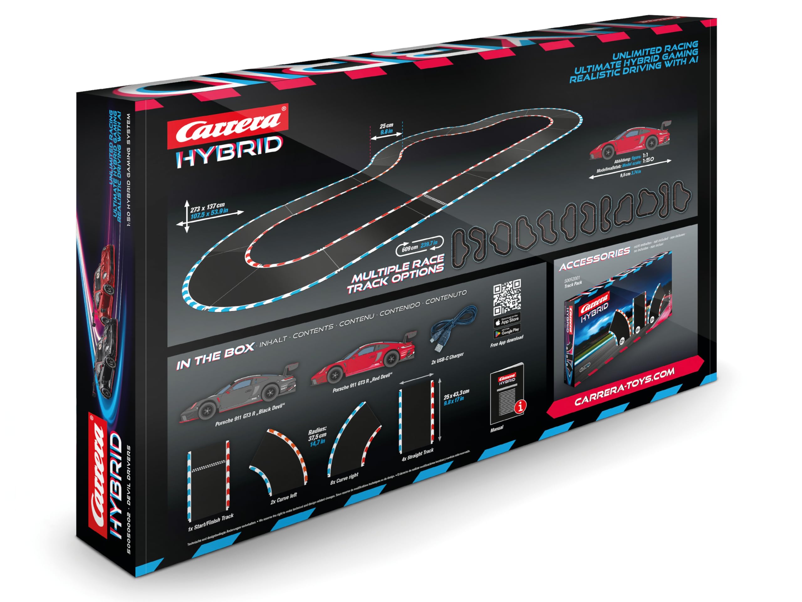 CARRERA 50050002 – HYBRID Racing Set Devil Drivers (App-gesteuert)